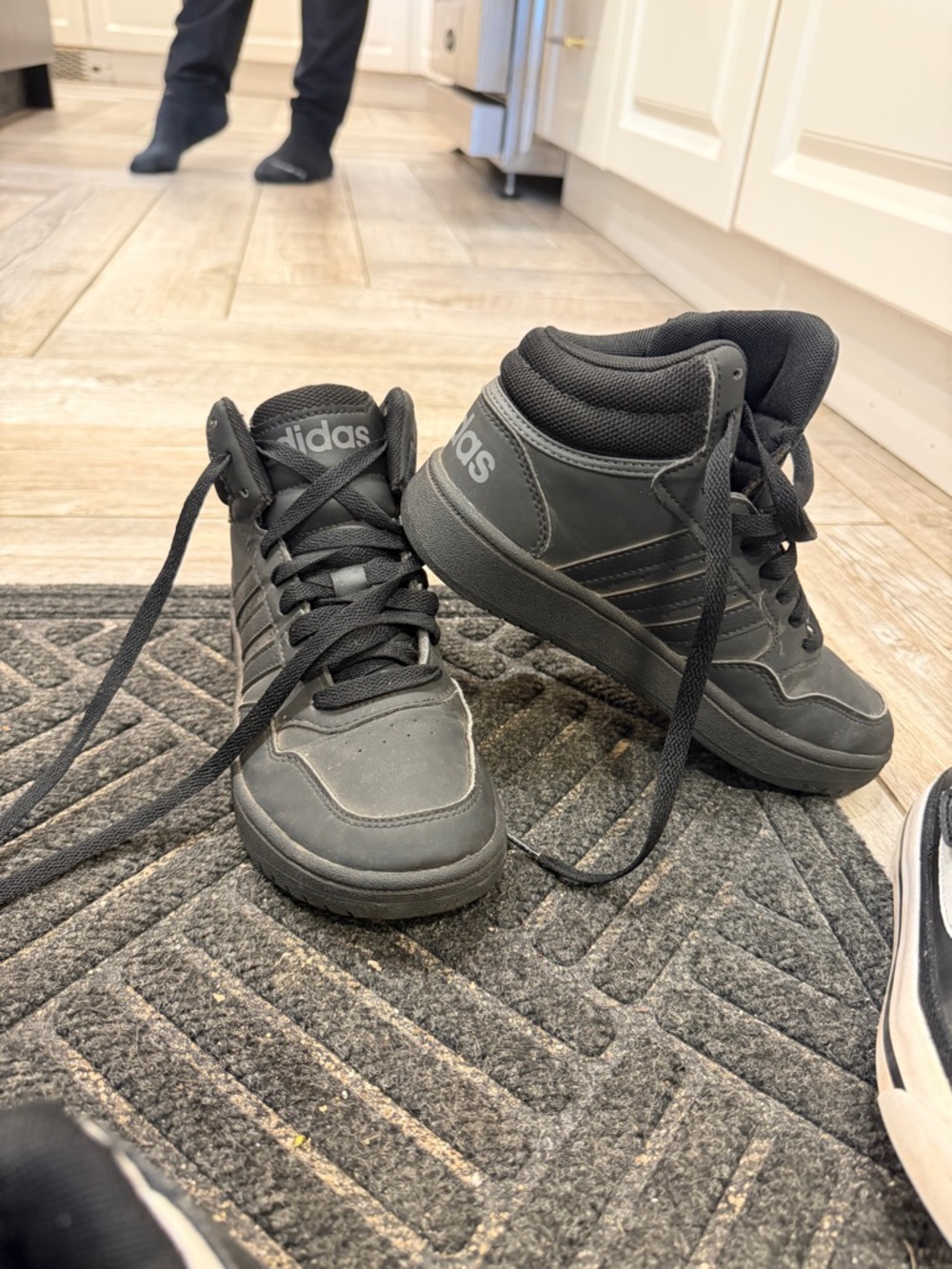 adidas Kids Black High-Top Sneakers